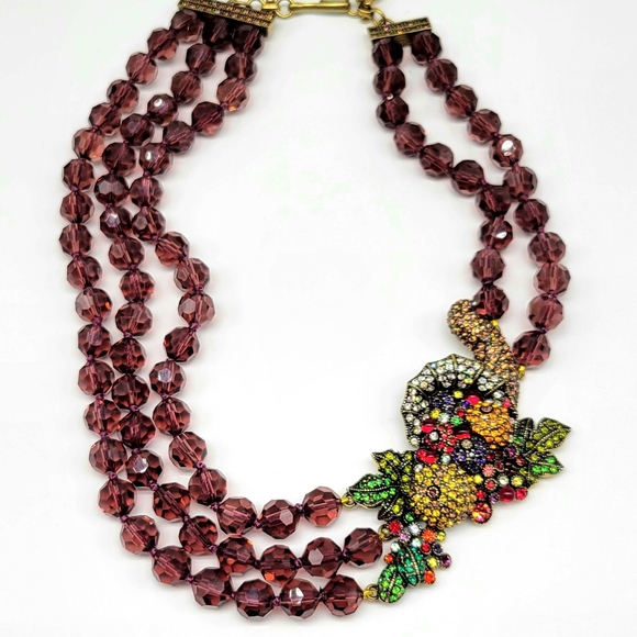 Heidi Daus Holiday Cornucopia Necklace with Multicolor Swarovski Crystals - Picture 6 of 13